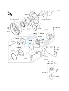 ZR 1000 A [Z1000] (A1-A3) A3 drawing STARTER MOTOR