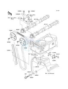 ZX 1200 C [NINJA ZZR 1200] (C1-C4) [NINJA ZZR 1200] drawing CAMSHAFT-- S- -_TENSIONER