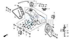 CR500R drawing FUEL TANK