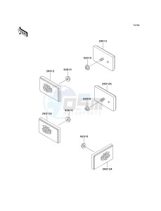 KVF 400 D [PRAIRIE 400] (D1-D4) [PRAIRIE 400] drawing REFLECTORS-- CN- -