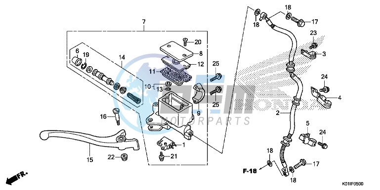 FRONT BRAKE MASTER CYLINDER