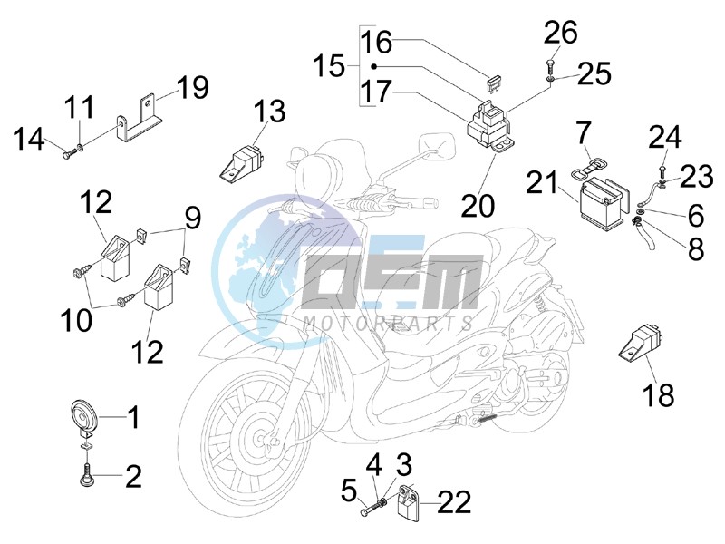 Remote control switches - Battery - Horn