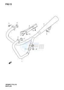 GZ250 (P19) drawing MUFFLER