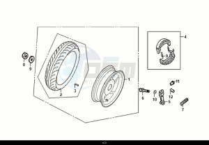 FIDDLE IV 50 (XG05W1-NL) (E5) (M1-M3) drawing REAR WHEEL