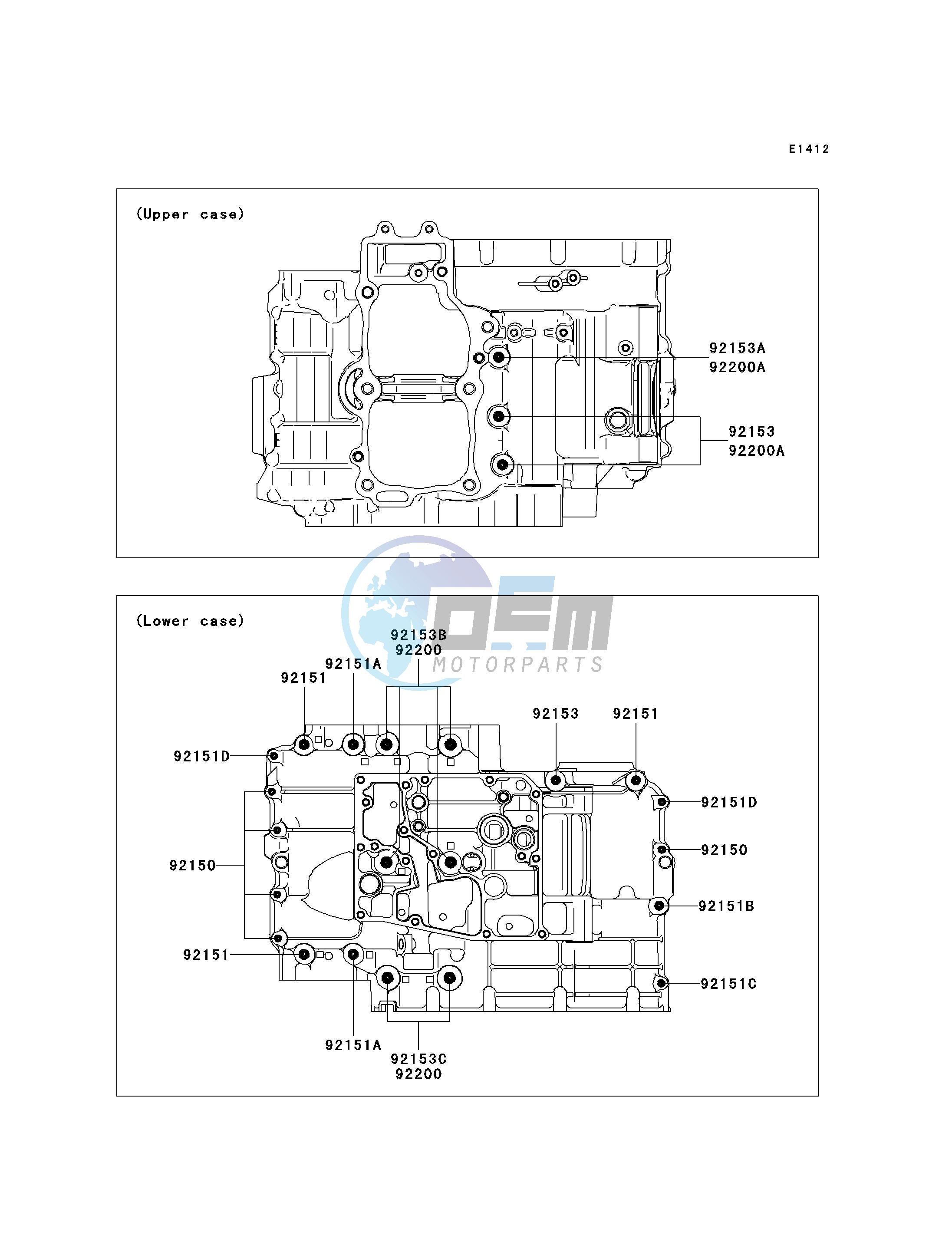 CRANKCASE BOLT PATTERN