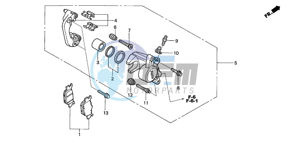 REAR BRAKE CALIPER