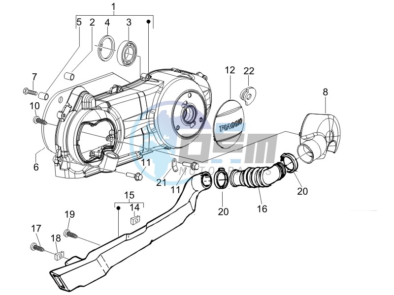 Crankcase cover - Crankcase cooling