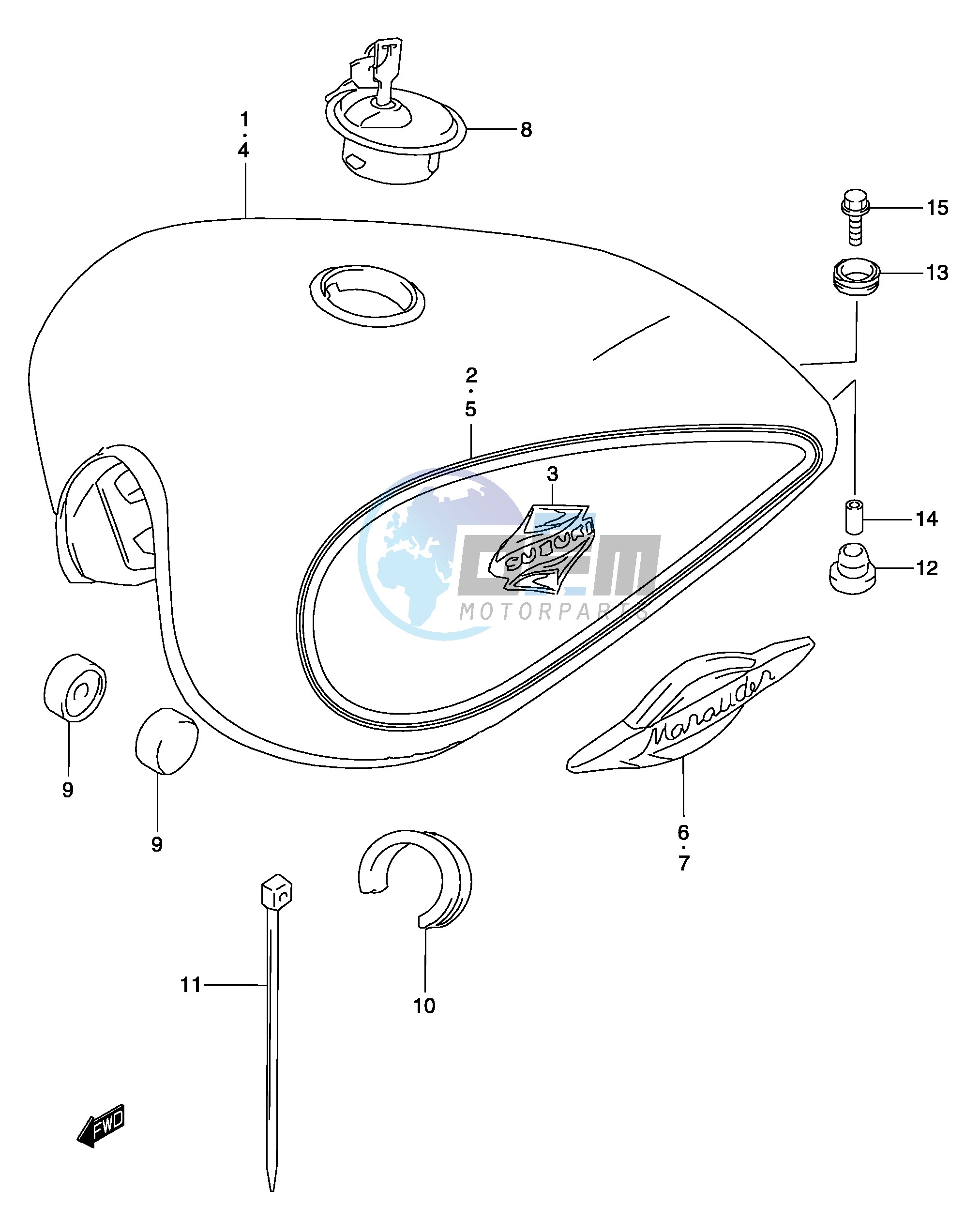 FUEL TANK (MODEL K4)