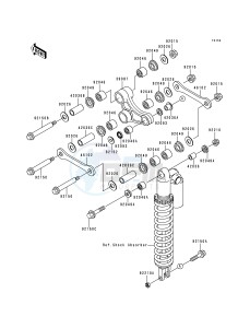 KX 125 L [KX125] (L1) [KX125] drawing REAR SUSPENSION