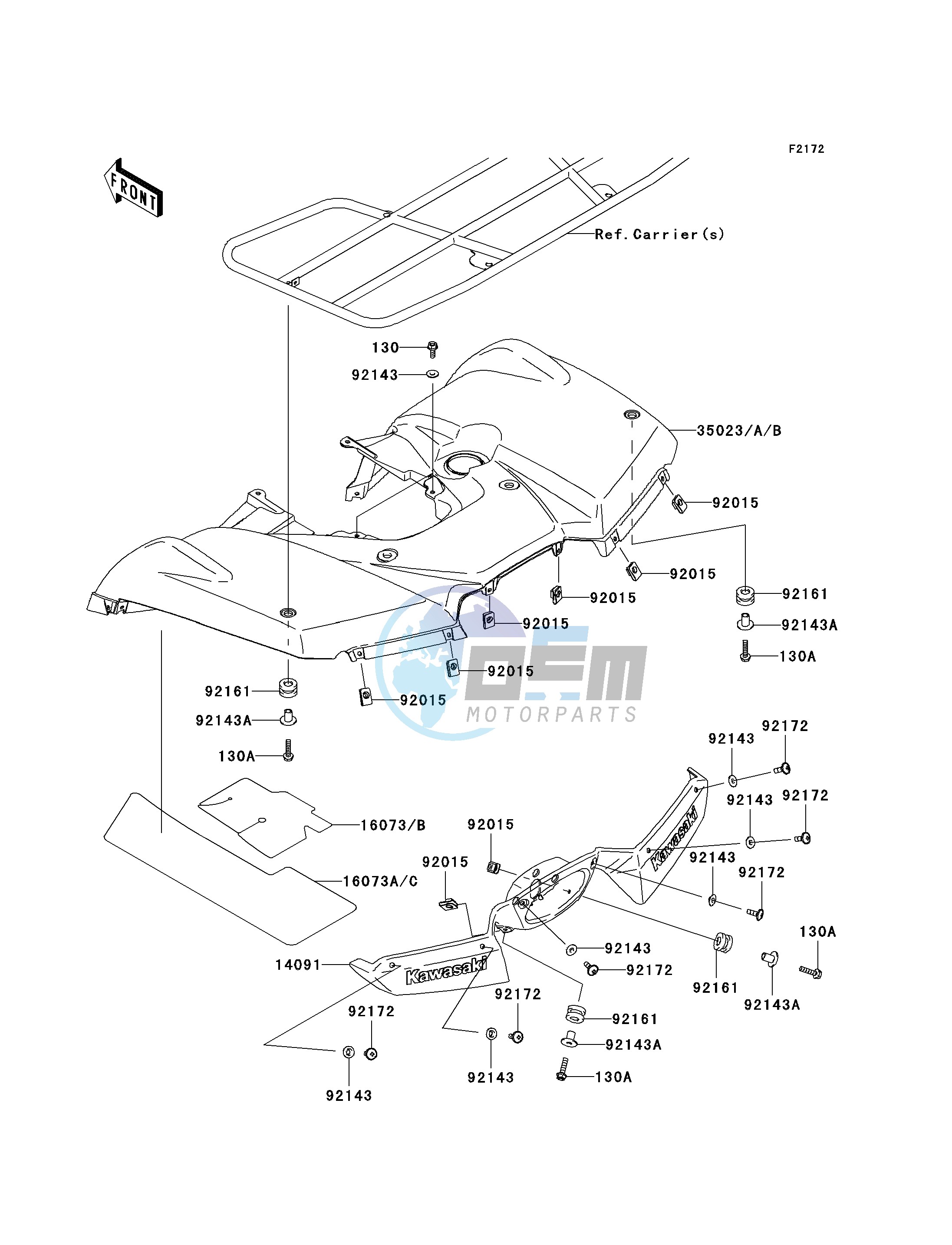 REAR FENDER-- S- -