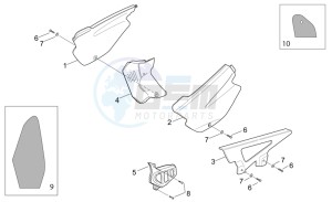 RX-SX 50 drawing Central body - Supermotard