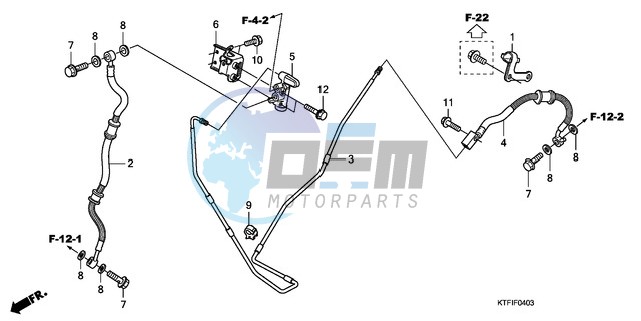 RR. BRAKE HOSE/BRAKE PIPE (SH1259/1509)