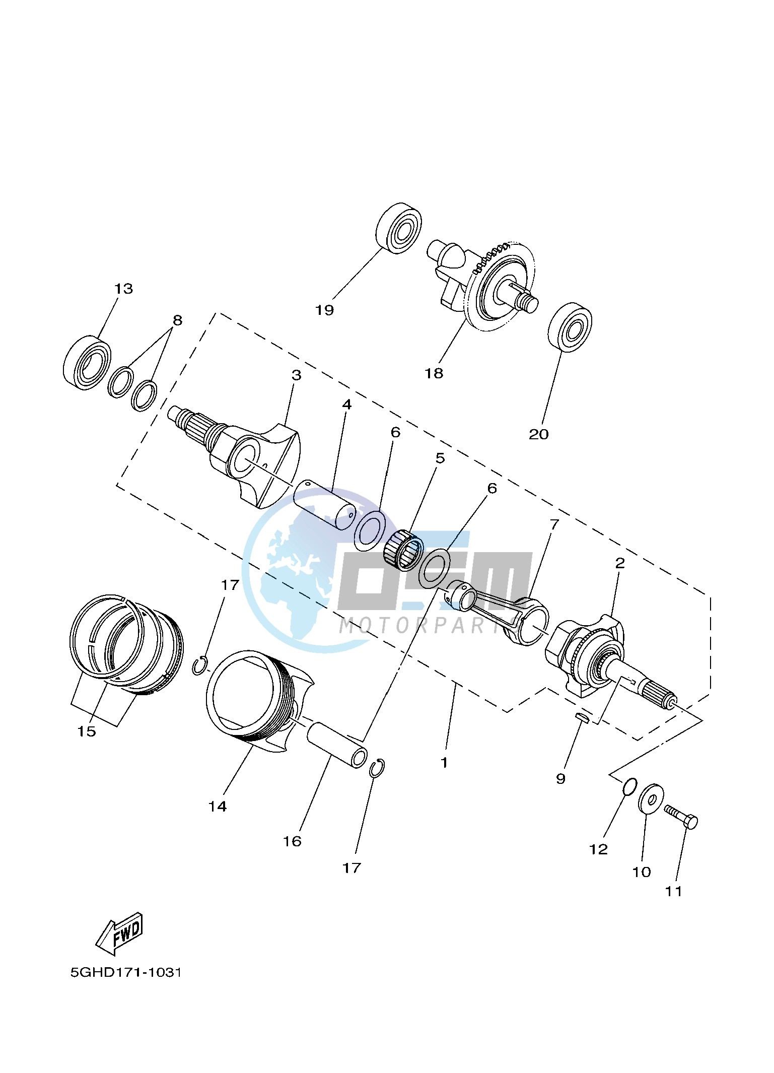 CRANKSHAFT & PISTON