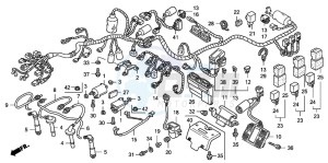 CB1300S CB1300SUPERBOLD'OR drawing WIRE HARNESS/IGNITION COI L (CB1300/A)