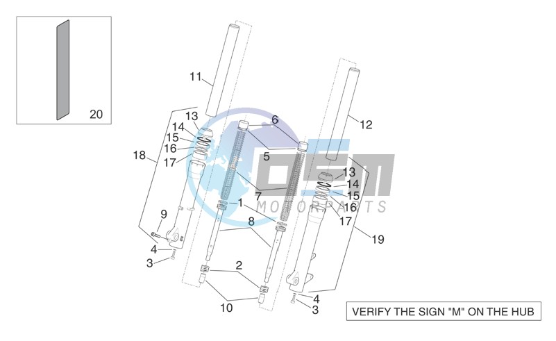 Marzocchi front fork - Hubs sleeves