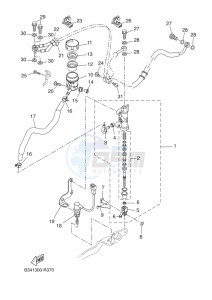 XSR700 MTM690D-U (BCP1) drawing REAR MASTER CYLINDER