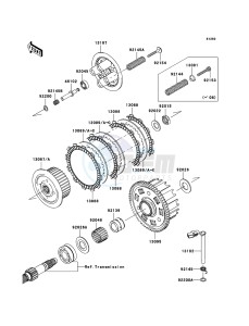 Z750_ABS ZR750M8F GB XX (EU ME A(FRICA) drawing Clutch