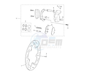 TZR 50 drawing FRONT BRAKE CALIPER