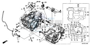 CBR500R England - (3ED) drawing CRANKCASE