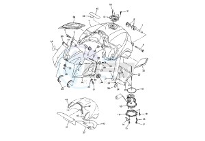 FZ1 1000 drawing FUEL TANK