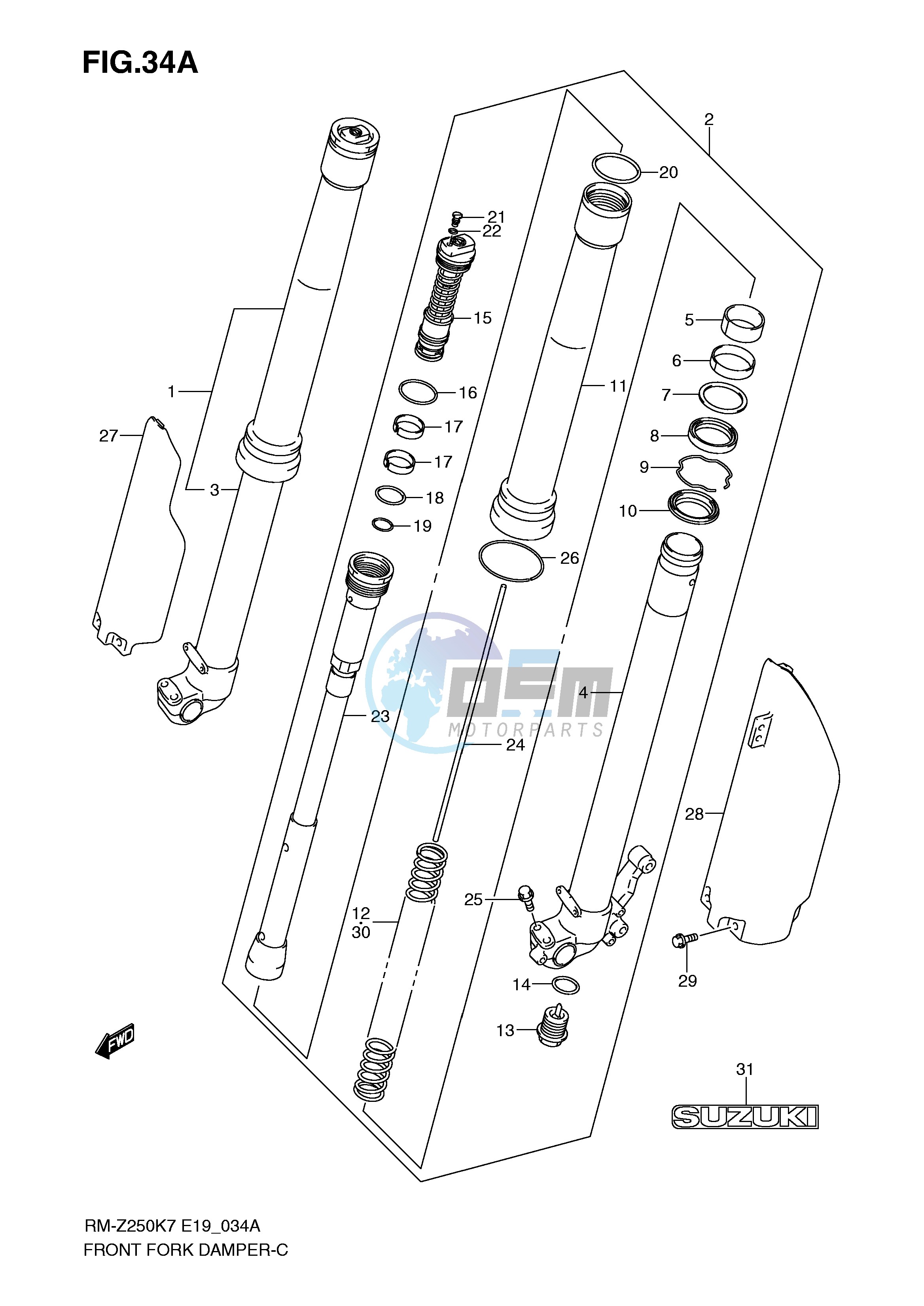 FRONT DAMPER (MODEL K8 K9)