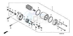 VFR1200FDD VFR1200F Dual Clutch UK - (E) drawing STARTING MOTOR