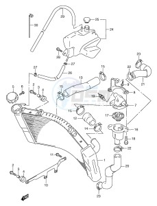 RGV250 (E1) drawing RADIATOR