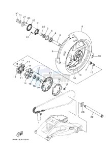 MTN-1000D MT-10 SP MT-10 SP (BW84) drawing REAR WHEEL