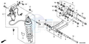 GL18009 France - (F / AB CMF NAV) drawing REAR CUSHION