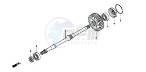 TRX450FM drawing FINAL SHAFT