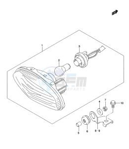 LT-A500X(Z) drawing REAR COMBINATION LAMP (LT-A500XL2 P24)