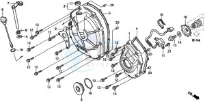 CB600F2 HORNET S drawing CLUTCH COVER