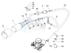 Carnaby 125 4t e3 drawing Supply system