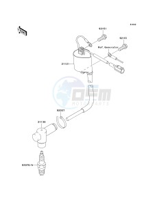 KX 100 A [KX100 MONSTER ENERGY] (A6F - A9FA) D9F drawing IGNITION SYSTEM