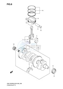 GSX1300R (E3-E28) Hayabusa drawing CRANKSHAFT