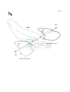 KX 250 R [KX250] (R1) R1 drawing SEAT