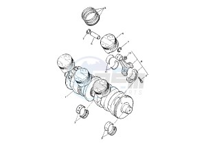 FZR 1000 drawing CRANKSHAFT PISTON