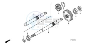 TRX420FPMA U / PS 4WD drawing FINAL SHAFT