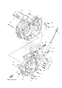 YXE700E YXE70WPHG WOLVERINE EPS CAMO (2MB9) drawing CRANKCASE