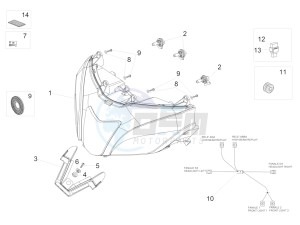 RSV4 1000 RR drawing Headlight