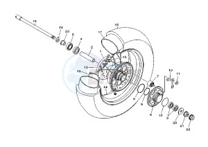 XVS DRAG STAR 1100 drawing REAR WHEEL