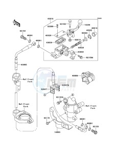 KX85/KX85-<<II>> KX85BCF EU drawing Front Master Cylinder