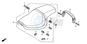 VT750DC SHADOW drawing SEAT