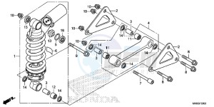 CBR1000RAG CBR1000 - Fireblade ABS Europe Direct - (ED) drawing REAR CUSHION (CBR1000RR/ RA)