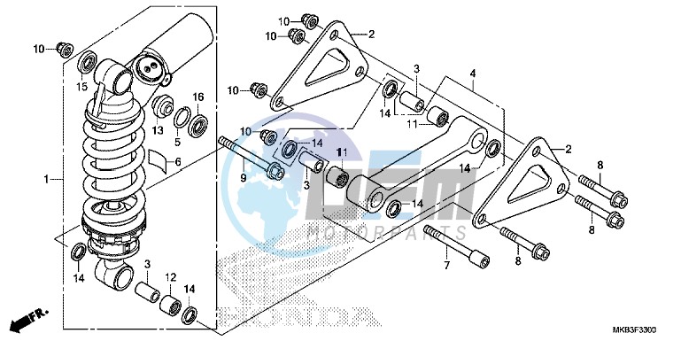 REAR CUSHION (CBR1000RR/ RA)