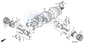 GL1800A Korea - (KO) drawing CRANKSHAFT/PISTON