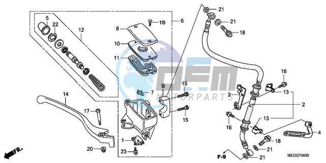 FRONT BRAKE MASTER CYLINDER