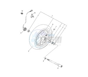 YP R X-MAX 250 drawing FRONT WHEEL