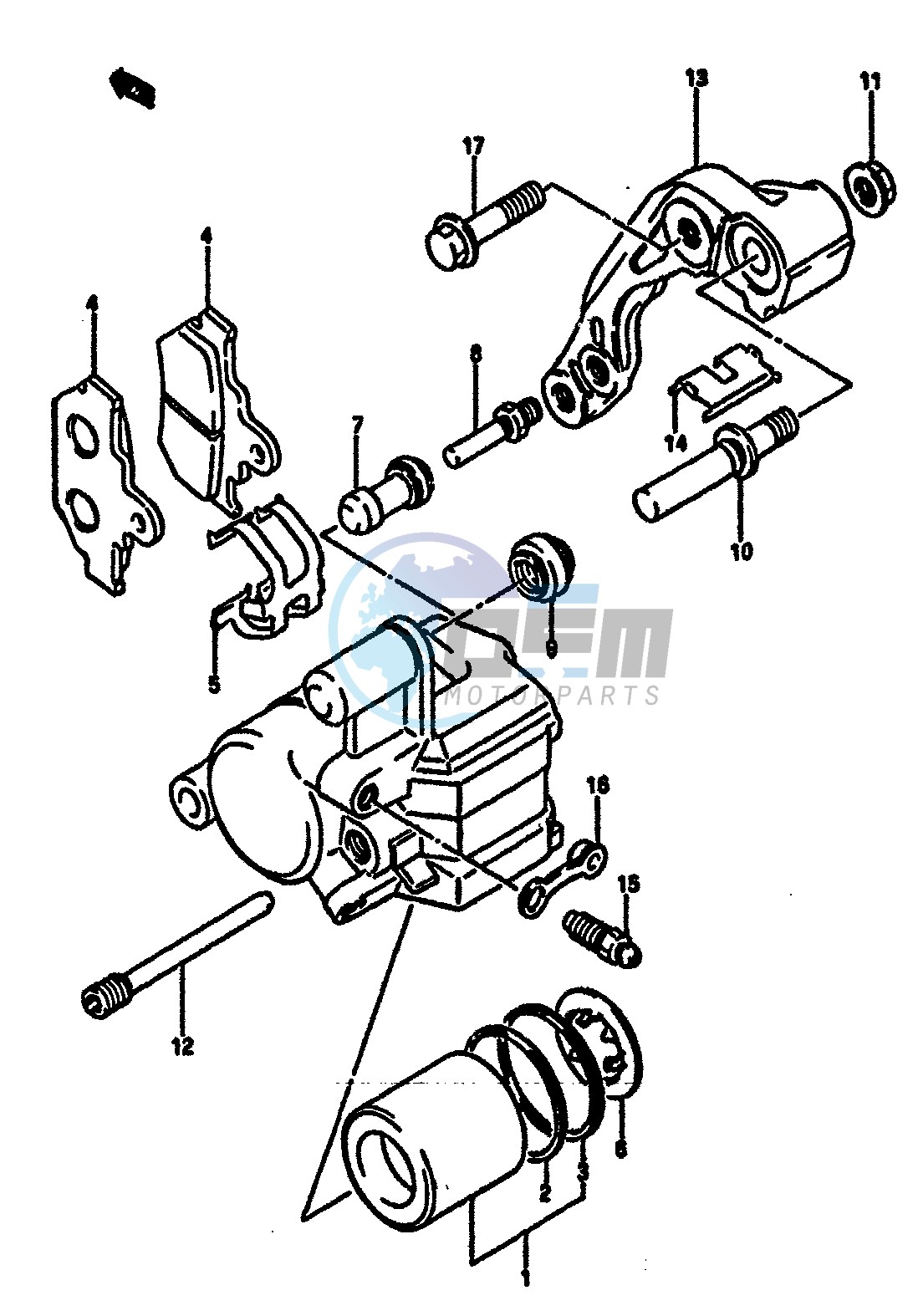 FRONT CALIPER (MODEL F)