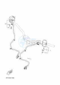 YP125RA XMAX 125 ABS (BGU2) drawing HANDLE SWITCH & LEVER